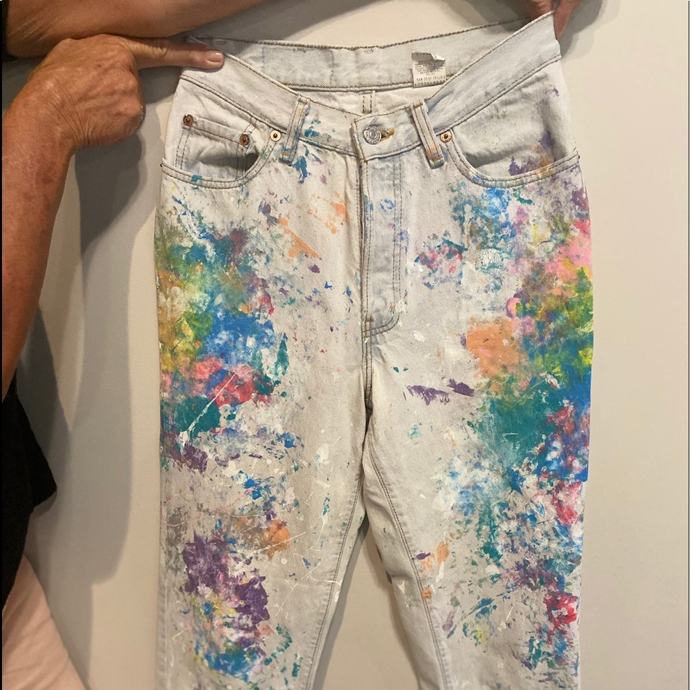 Rialto Jean Project Levi’s hand painted jeans